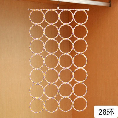 Popular Custom Circle Ring Scarf Holder Tie Hanger Organizer Hook Storage Woven Silk Knitted Scarfs Hangers With Hooks