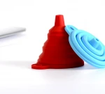 Portable Silicone Foldable Collapsible Filler Funnel Hopper Kitchen Cooking Tools Accessories Gadgets Outdoor