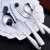 Import Portable table stainless steel cutlery set of spoons forks from China