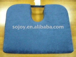 Potable Tri-angle Memory Foam Washable Wedge Car Seat Cushion