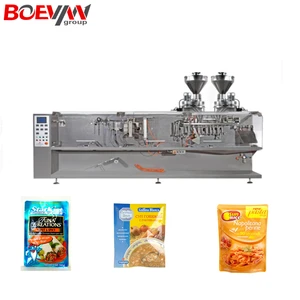 Pouch making and filling machine
