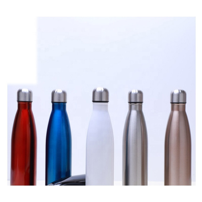 Buy Powder Coated Matte Double Wall Insulated Vacuum Flask Water ...