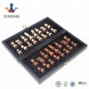 Printing chess,wooden chess board, play chess games set with 32 custom wood Pieces