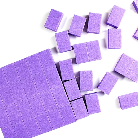 private label sponge nail buffer file set Wholesale purple small nail buffer block