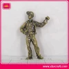 profession custom antique bronze metal warrior statuette figurine
