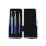 Professional Eyebrow Tweezers Set Plucker Puller Slanted Pointed Tip Manicure