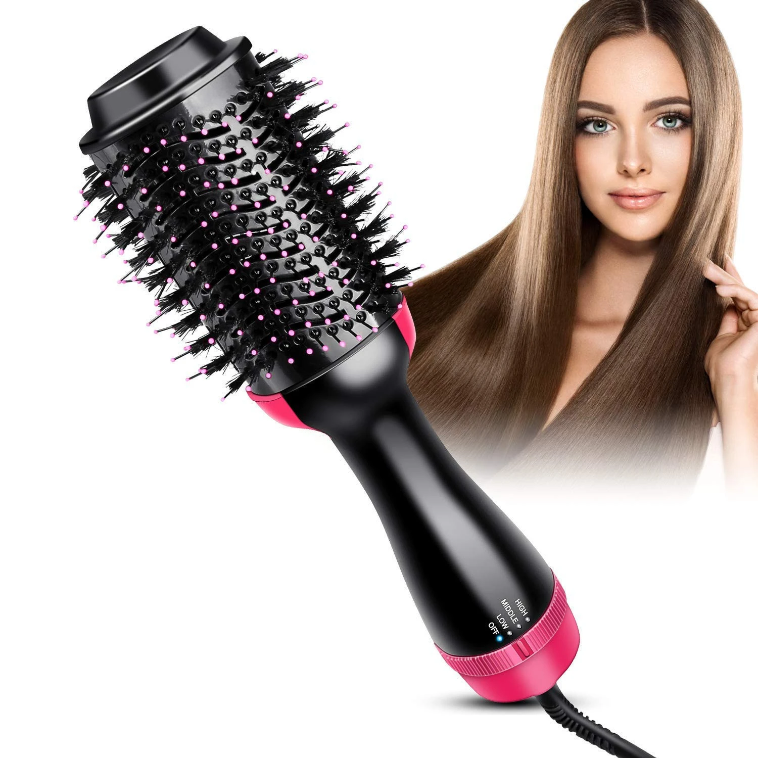 Professional One Step Hair Dryer Volumizer 3 in 1 Anti-scald Negative Ionic Technology Hair Dryer Brush Hot Air Brush