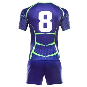 Professional Rugby Uniform 100% Polyester Breathable Rugby Uniform for sale
