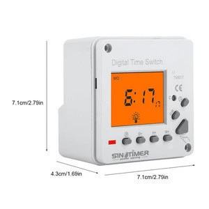 Programmable Smart Control Timer Switch Digital Electric Durable Programmable Smart Control Switch Timer with Backlight Display