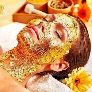 Promoting blood circulation  and  luxury 24k gold leaf facial  mask skin care product  gold  leaf sheet for face