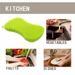 promotion silicone rubber Kitchen Cleaning Dish washing scrubber Brush