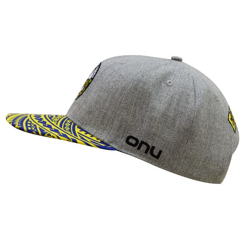 Pure Custom 3D Embroidery Snapback Hats Wholesale Customize hawaiian Snapback hats caps