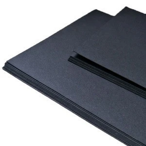 Pure surface black paperboard 180gsm 200gsm black paper in roll