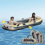 Intex 68380 Seahawk 3 Boat Set Inflatable Rubber Boat with