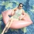 Import PVC inflatable lips floating row floating bed adult swimming ring from China