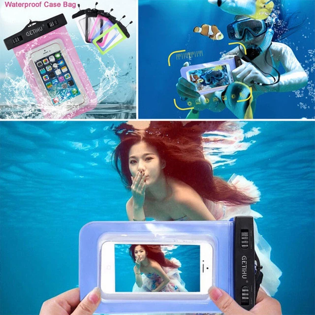 PVC Waterproof Phone Case Cover for Cell Phone Touchscreen Mobile Water Proof Pouch Bag With Strap for iPhones
