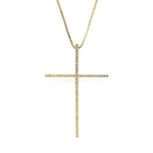Queenie Custom Fashion Cross Necklace Silver Jewelry Accessories Women