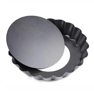 Quiche Pans Tart Pie Mold Round and Heart-shaped Mini Tart Pans with Removable Loose Bottom