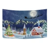 Ready to ship 90&quot;x60&quot; Professional Christmas Decorative Custom Digital Printed Tapestry