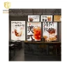 Real Estate Outdoor Window Display Board Magnetic Advertising Menu Light Boxes Slim Frame Poster Led Light Box