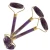 Import Real natural amethyst jade roller for lymphatic drainage from China