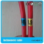 Red 4 cores Inclinometer probe cable
