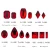 Import Red K9 Glass Mixed Shape Flatback Nail Art Rhinestone from China