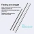 Import Reusable 304 Stainless Steel Metal Telescopic Drinking Straw Portable Collapsible Straw Bar Wine Accessory from China