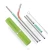 Import Reusable Metal and Silicone facile  Straw with Cleaning Brush and Case from China