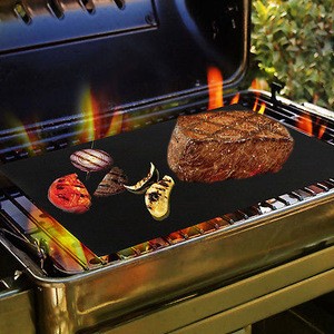 Reusable Non-Stick BBQ Grill Mat Pad Baking Sheet Meshes Portable Outdoor Picnic Cooking Barbecue Tool