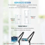 ROCK Flexible Long Arms Clip Mount Universal Cell Phone Holder Mobile Phone Stand Tablet Lazy Bracket