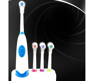 Rotating Electric Toothbrush Battery Operated with 4 Brush Heads Oral Hygiene Health Products No Rechargeable Tooth Brush  NA207