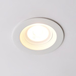 Round Adjustable Fire Rated Ceiling Dimmabl Black Recessed Ip65 Housing Led Cob Downlight