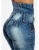 Import Royal wolf jeans manufacturer blue acid wash pleated stitching levanta cola colombian butt lift skinny jeans from China