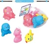 Rubber toys set sea bath toy animal for baby
