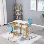 salon furniture Gold Modern Luxury Customized Nail Manicure Table  pedicure chair for nail salon
