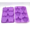 (SC052)Hot selling good quality 6-cavity crown silicone baking mould