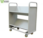 School library furniture,Steel book trolley,Steel library trolley