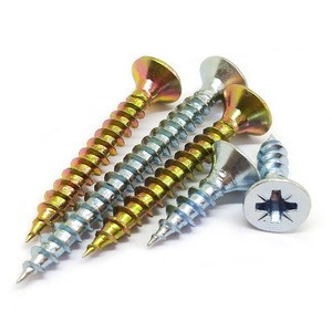 Screw Manufacturer, DIN7505 High Quality Low Price All Size Zinc Plated Chipboard Screws