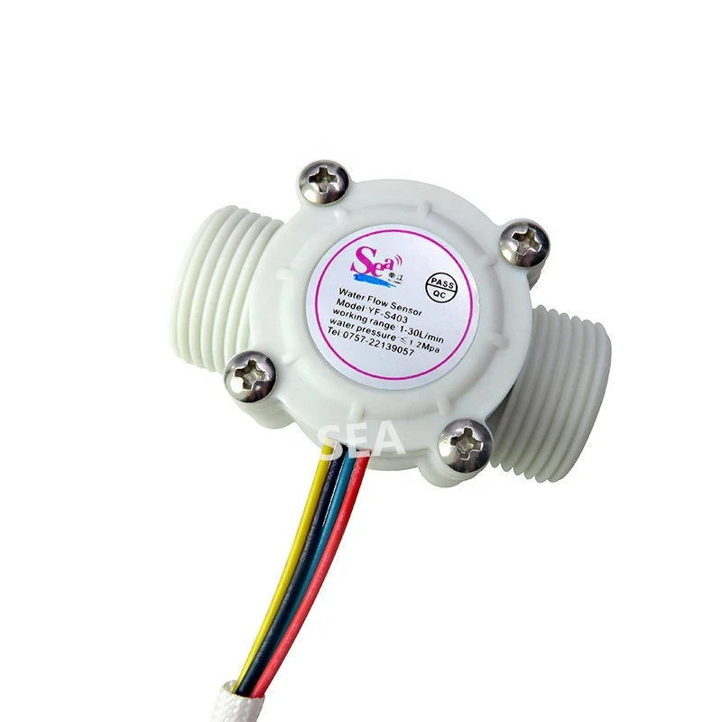 SEA NTC Flow Sensor YF-S403 G3/4&quot; Water Flow Hall Sensor Switch Flow Meter 1-30l/Min