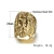Import Shengyou Jewelry Silver Customized Logo Stainless Steel Gold Ring American Fashion Stainless Steel Ring from China