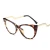 Import SHINELOT Trendy Cat Eye Girls Glasses Frame Wholesale Optical Eyewear With Bent Temple Custom Logo from China