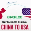 Shipment forwarder LCL sea air cargo freight to Austin USA from China by Kapoklog