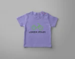 Short sleeve O-Neck 100% Cotton colorful Baby T Shirt From Bangladesh