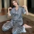 Import Short sleeved spring, summer, autumn and winter ice silk pantsuit printed fashion  silk satin womens pajamas from China