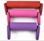 silicone rolling pin with foldable handle L17.5inch(45cm) best helper for bakeware