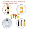Silicone Wine Stoppers -Vacuum Leakproof Wine Bottle Stopper for Wine, Champagne, Beverage Stopper