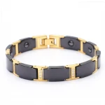 Simple Ceramic Tungsten Steel Bracelet Mens Titanium Steel Radiation-Proof Jewelry BRM-01