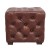 Import Small Footstool Genuine Leather Ottoman Designs Foot Stool Ottoman Leather Pouf from China