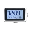 Smart Night Light Digital Alarm Clock with Indoor Temperature Operated Desk Small Clock